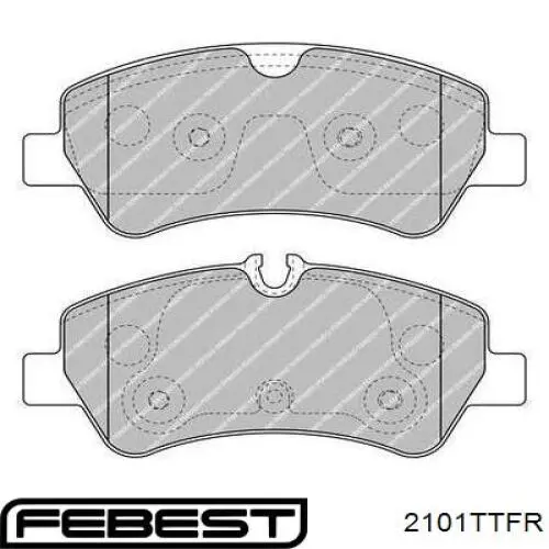 Задні гальмівні колодки Febest 2101TTFR ціна, від 21.14 USD