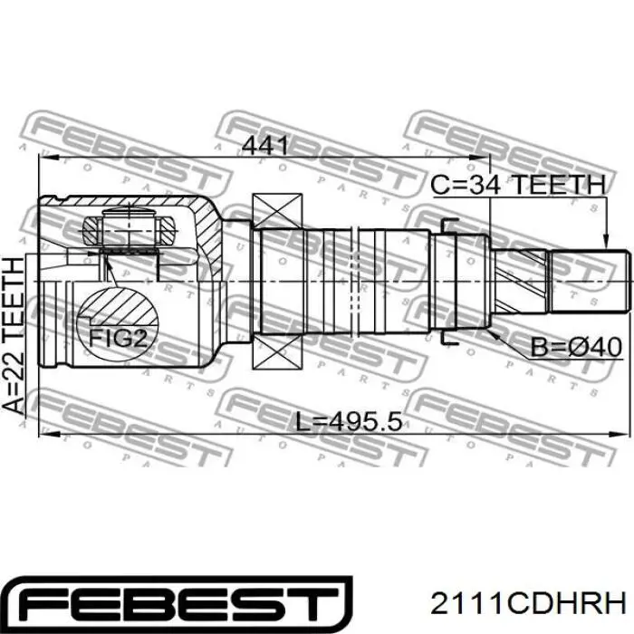 Купити BV6Z3B436B Ford ШРУС внутрішній правий