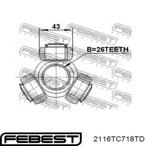 Тришип 2116TC718TD Febest