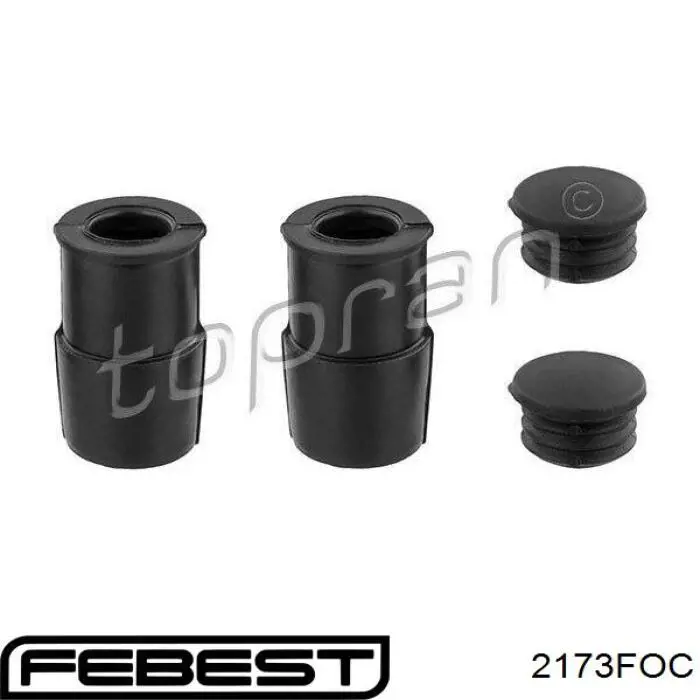 2173FOC Febest Пильник направляючої супортугальмівного, переднього