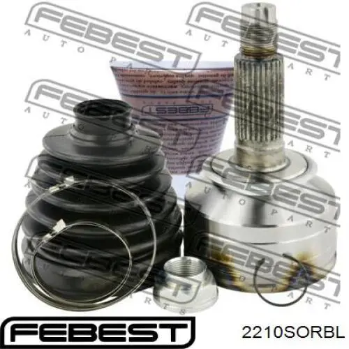 Граната колісна Febest 2210SORBL ціна, від 33.51 USD