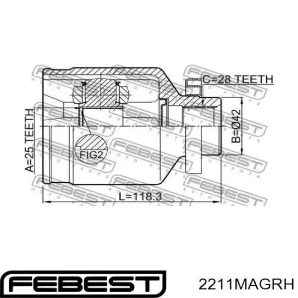 Купити 495972G500 Hyundai/Kia ШРУС внутрішній правий