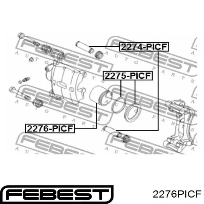 D025490 Autofren Поршень гальмівного супорта переднього