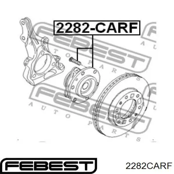 Купити 2282CARF Febest Маточини передніх коліс