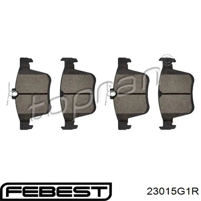 Задні гальмівні колодки Febest 23015G1R ціна, від 25.37 USD