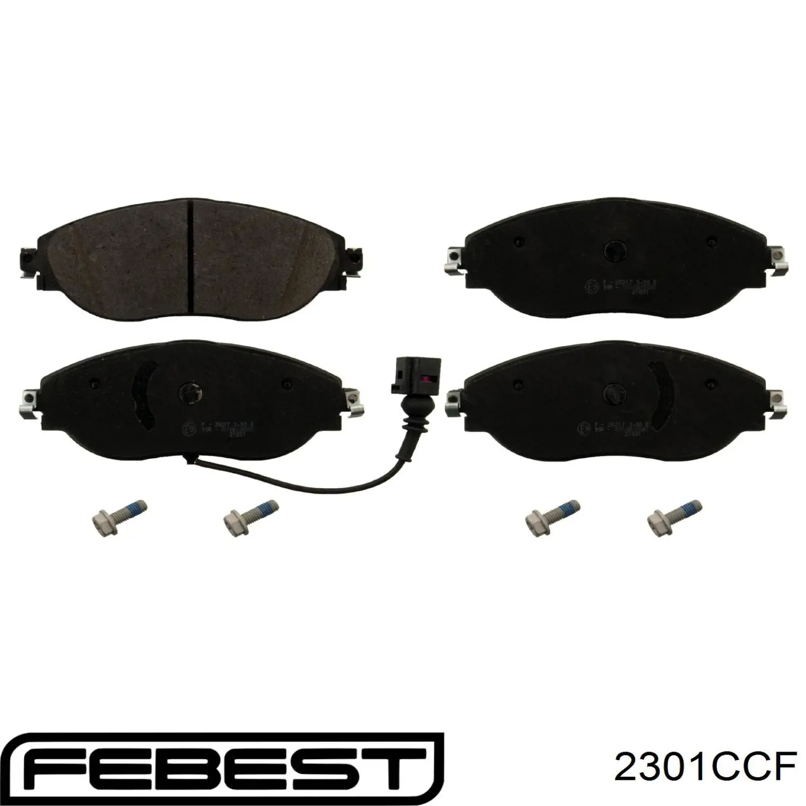 Купити 2301CCF Febest Колодки гальмівні передні, дискові