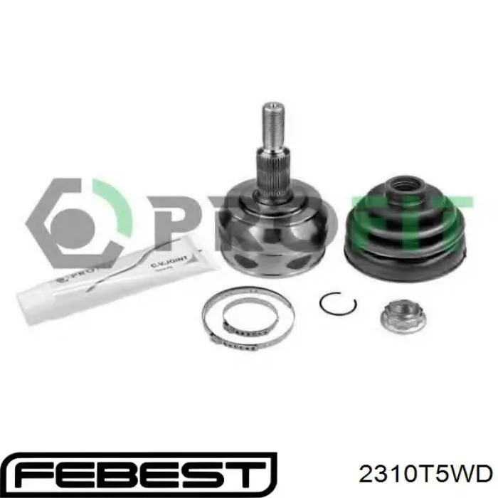 ШРУС зовнішній передній 2310T5WD Febest