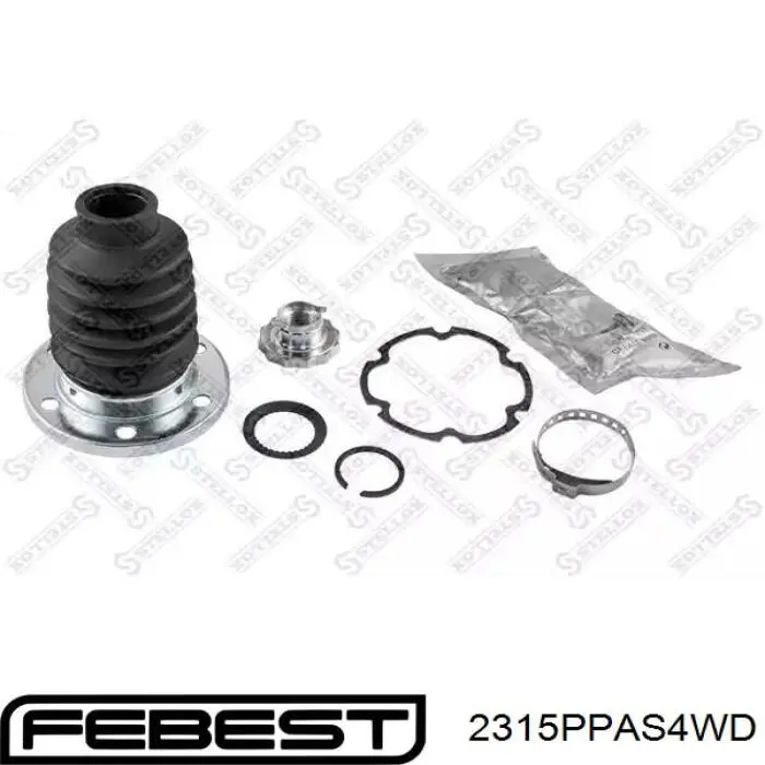 2315PPAS4WD Febest Пильник шарніра кутових швидкостей внутрішній задній