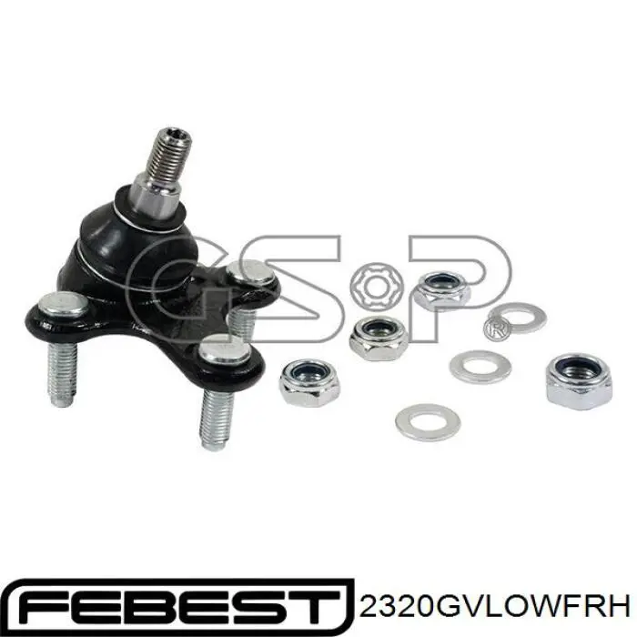 Купити 2320GVLOWFRH Febest Кульова опора, нижня, права