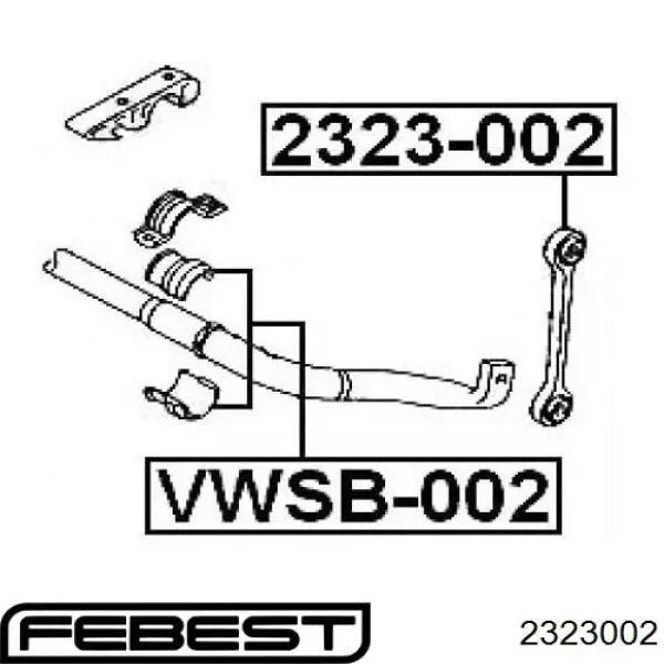 Стійка стабілізатора переднього 2323002 Febest