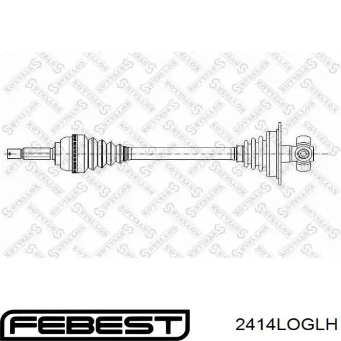 Піввісь (привід) передня, ліва 2414LOGLH Febest