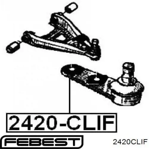 Кульова опора, нижня 2420CLIF Febest