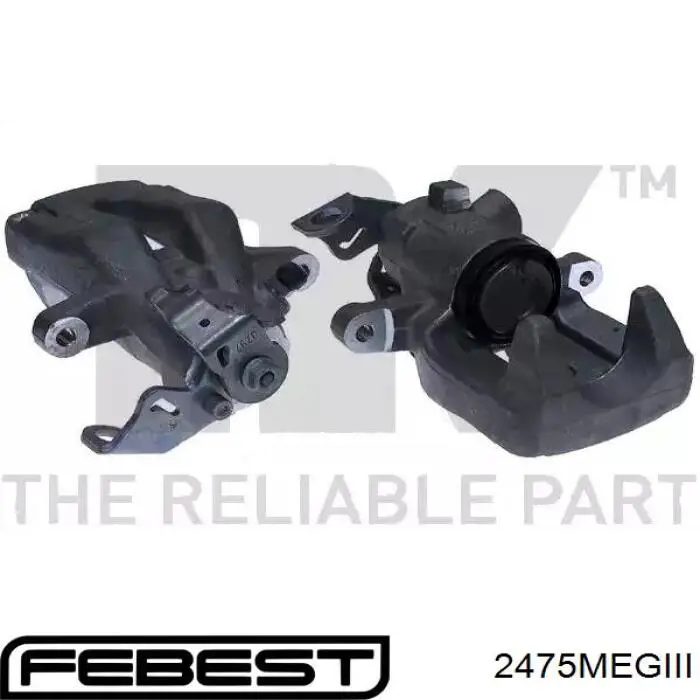 Купити 2475MEGIII Febest Супорт гальмівного, заднього