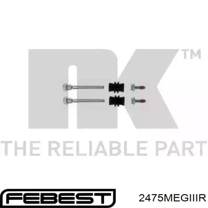 Ремкомплект заднього супорта Febest 2475MEGIIIR