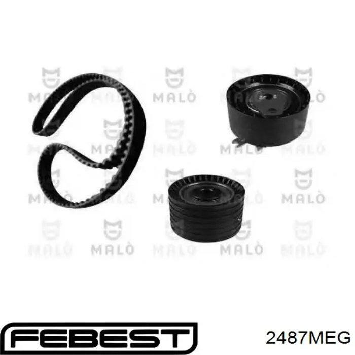 2487MEG Febest Ролик натягувач