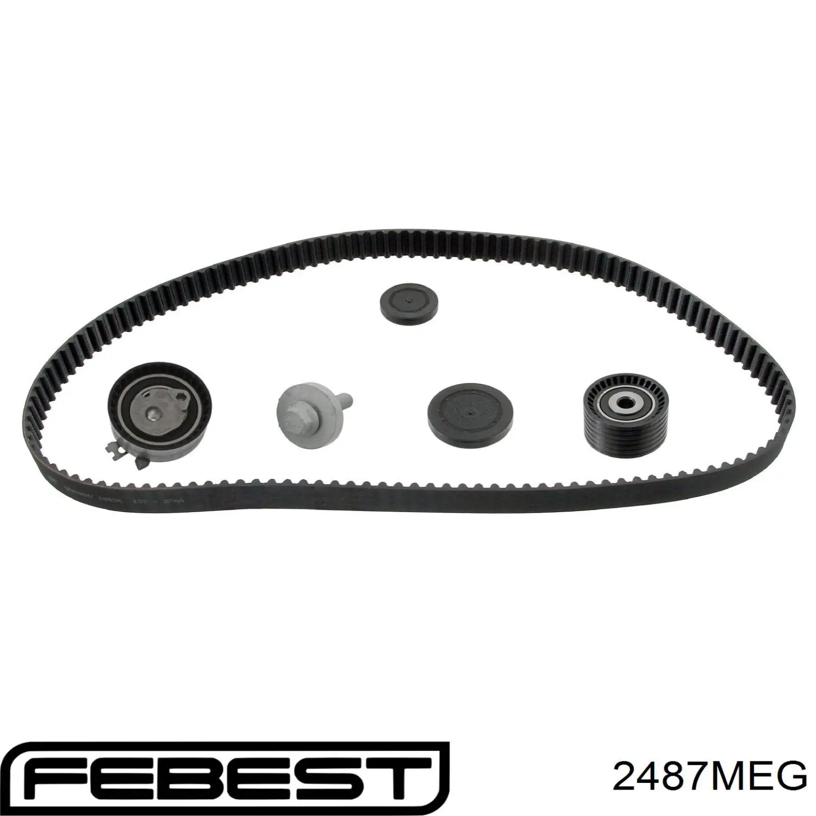 Ролик натягувача ременя ГРМ 2487MEG Febest