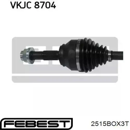 Купити 2515BOX3T Febest Пильник шарніра кутових швидкостей внутрішній передній