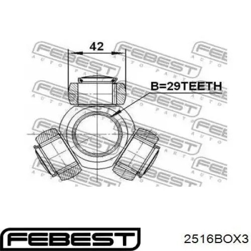 2516BOX3 Febest Трипоїд