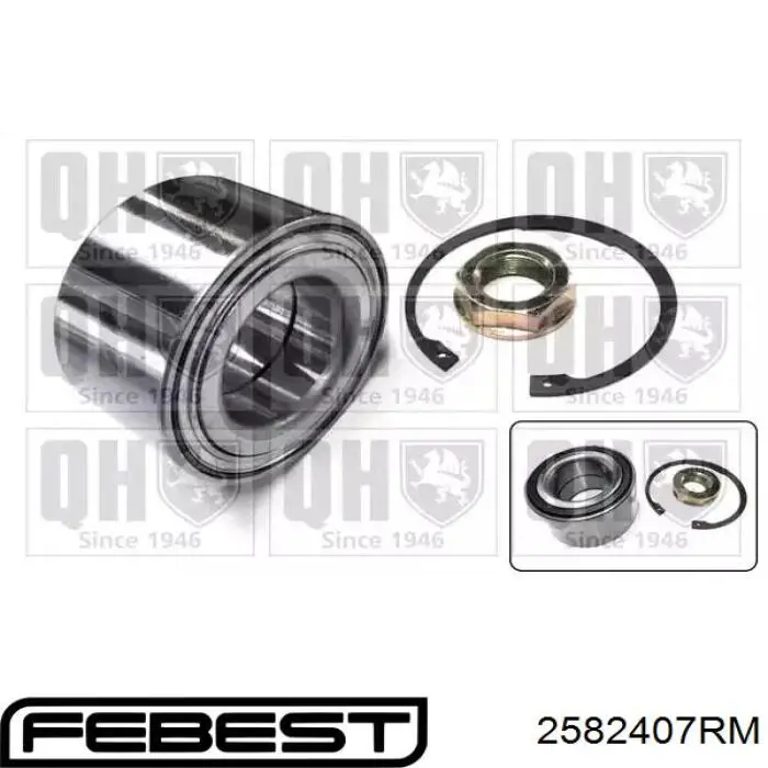 Маточина заднього колеса Febest 2582407RM