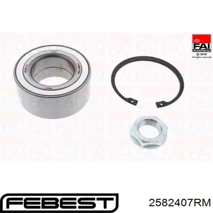 Купити 2582407RM Febest Підшипник ступиці колеса