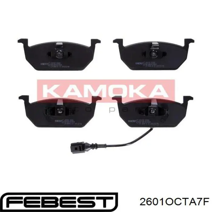 Гальмівні колодки Febest 2601OCTA7F ціна, від 23.89 USD