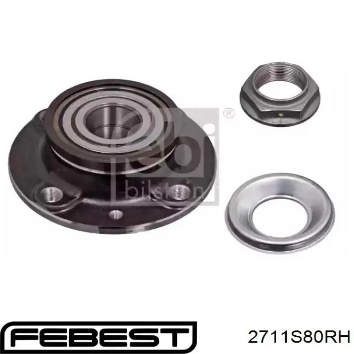 Купити 2711S80RH Febest ШРУС внутрішній правий