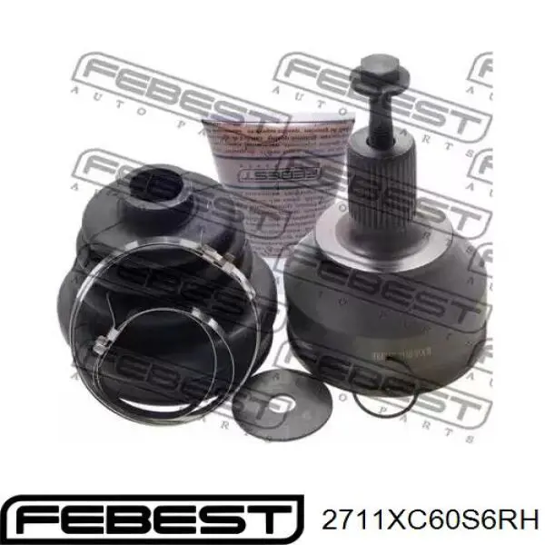 ШРКШ внутрішній, передній, правий Febest 2711XC60S6RH ціна, від 96.02 USD
