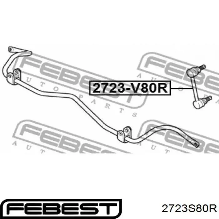 Стійка стабілізатора заднього 2723S80R Febest