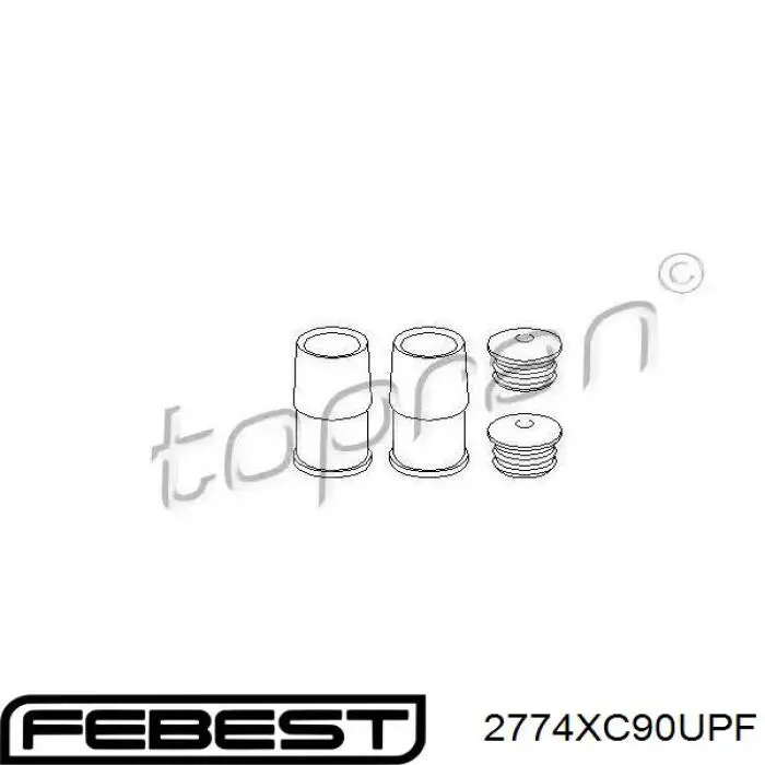 Купити 2774XC90UPF Febest Направляюча супорту заднього