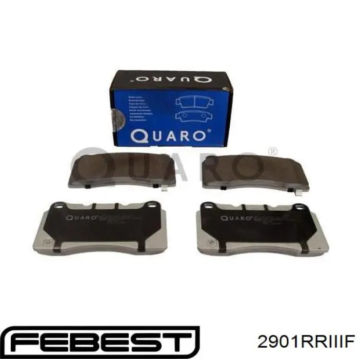 Гальмівні колодки Febest 2901RRIIIF ціна, від 31.92 USD