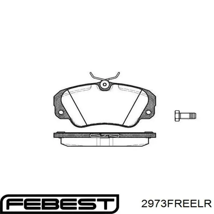Ремкомплект заднього супорта Febest 2973FREELR
