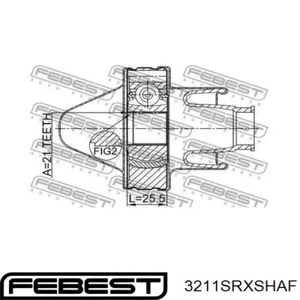  Febest 3211SRXSHAF ціна, від 19.70 USD