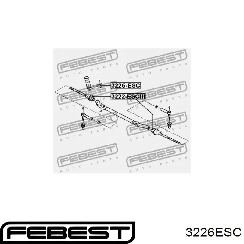 Купити 3226ESC Febest Сошка рульового керування