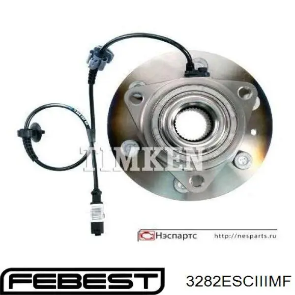 Маточина колеса передня Febest 3282ESCIIIMF ціна, від 137.69 USD