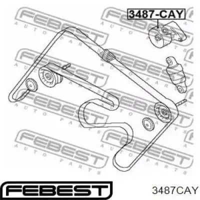 Натяжний ролик Febest 3487CAY ціна, від 9.74 USD