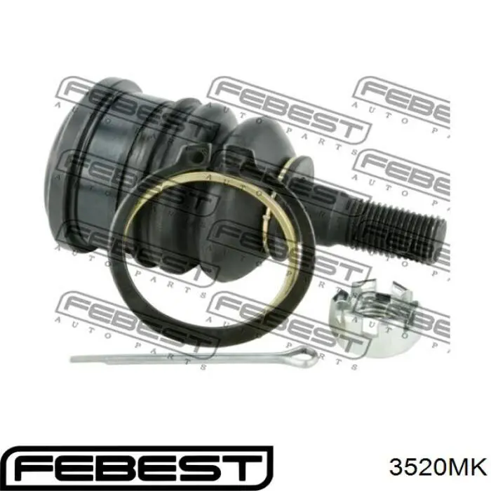 Кульова опора, нижня Febest 3520MK ціна, від 8.23 USD