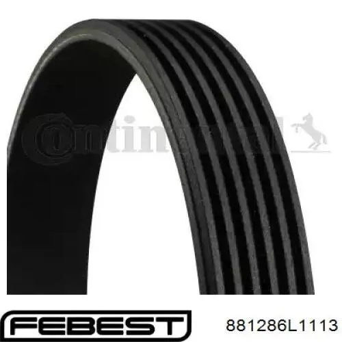 Купити 881286L1113 Febest Ремінь генератора