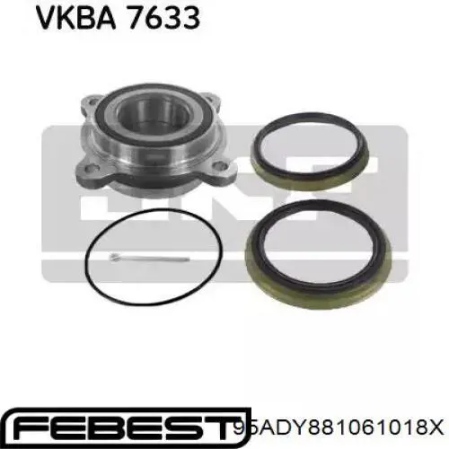 Купити 95ADY881061018X Febest Сальник піввісі переднього моста