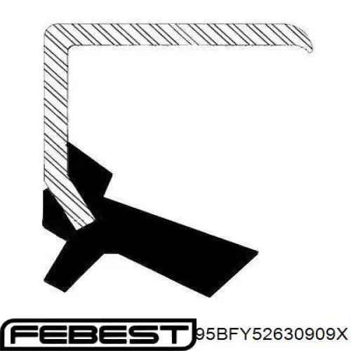 Сальник передньої маточини, зовнішній Febest 95BFY52630909X