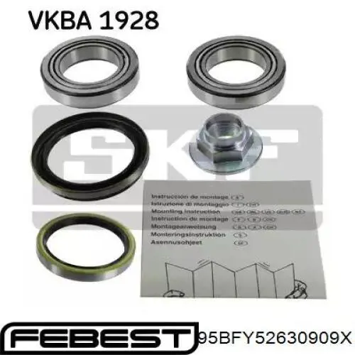 Сальник передньої маточини, зовнішній 95BFY52630909X Febest