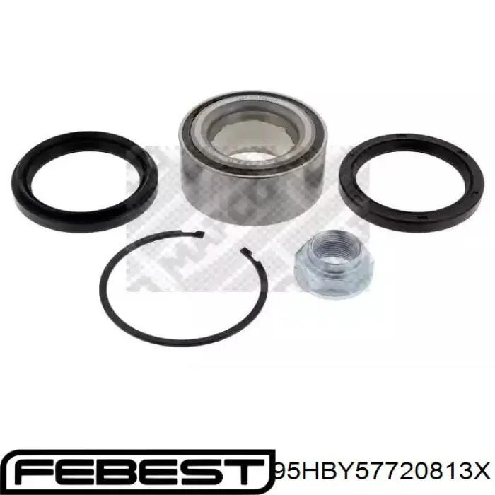 Купити 95HBY57720813X Febest Сальник передньої маточини, внутрішній