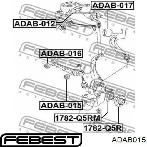 Купити ADAB015 Febest Сайлентблок передньої підвіски
