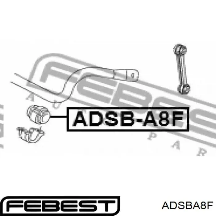Купити ADSBA8F Febest Подушка стабілізатора передня
