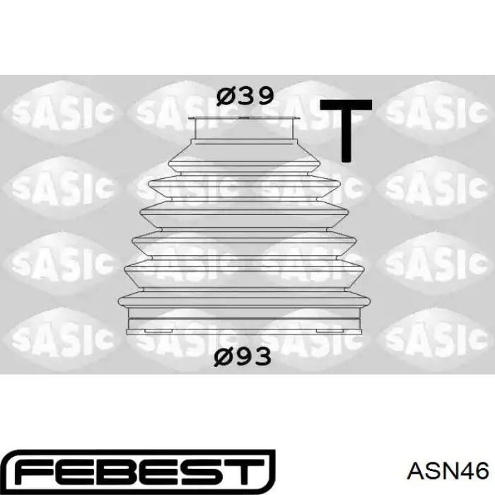 Хрестовина карданного валу, переднього Febest ASN46
