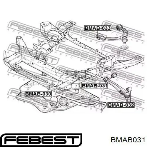 С/блок нижнього важеля Febest BMAB031