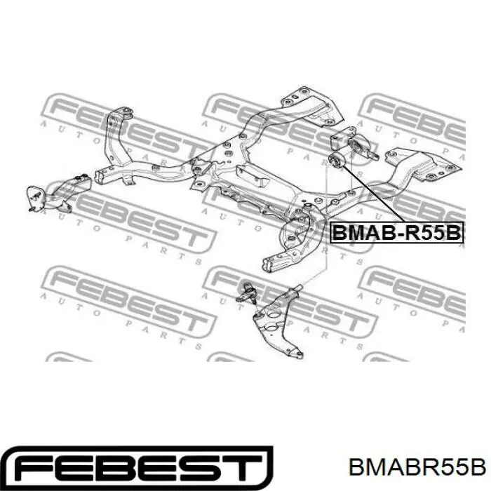 Купити BMABR55B Febest Сайлентблок передньої підвіски
