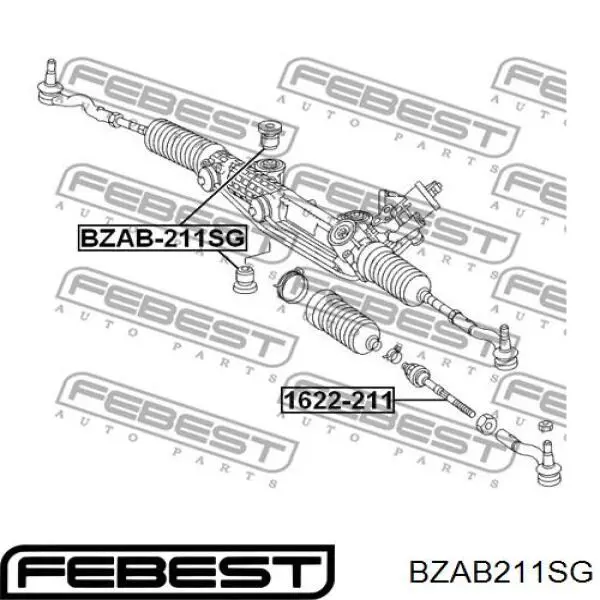 BZAB211SG Febest сайлентблок кріплення рульової рейки