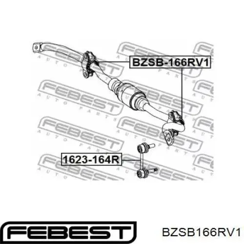 Втулка стабілізатора заднього BZSB166RV1 Febest