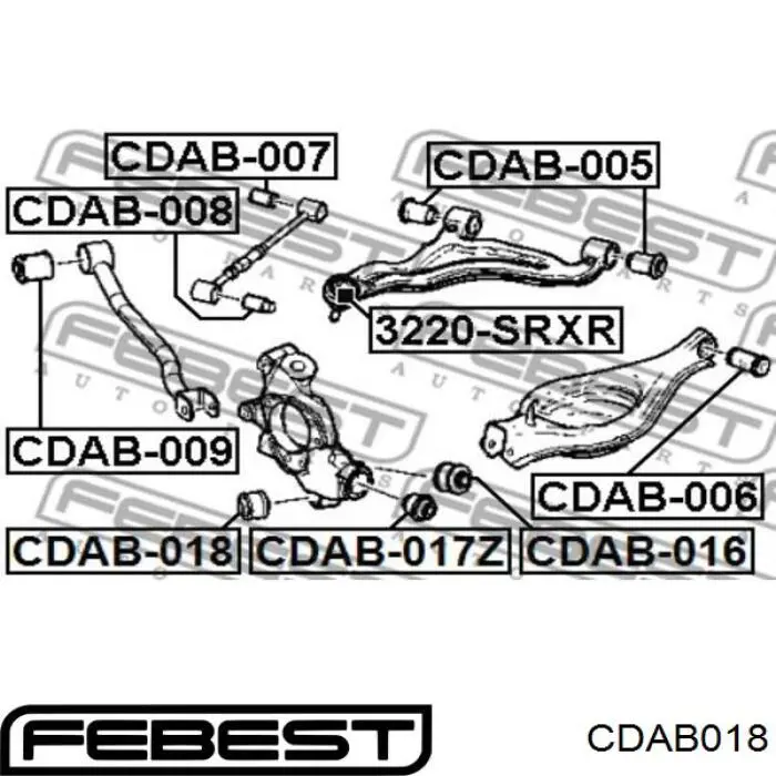 Сайлентблок цапфи задньої 25694221 General Motors