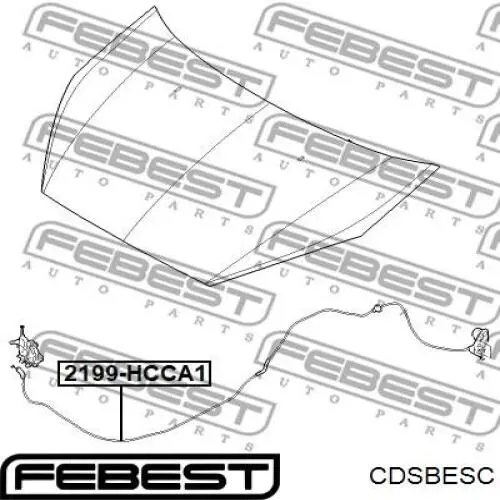 Втулка переднього стабілізатора CDSBESC Febest